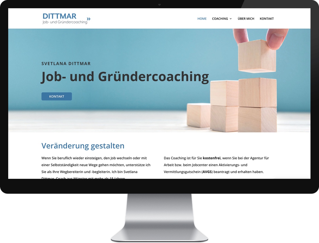Webdesign Referenzen - Dittmar Coaching
