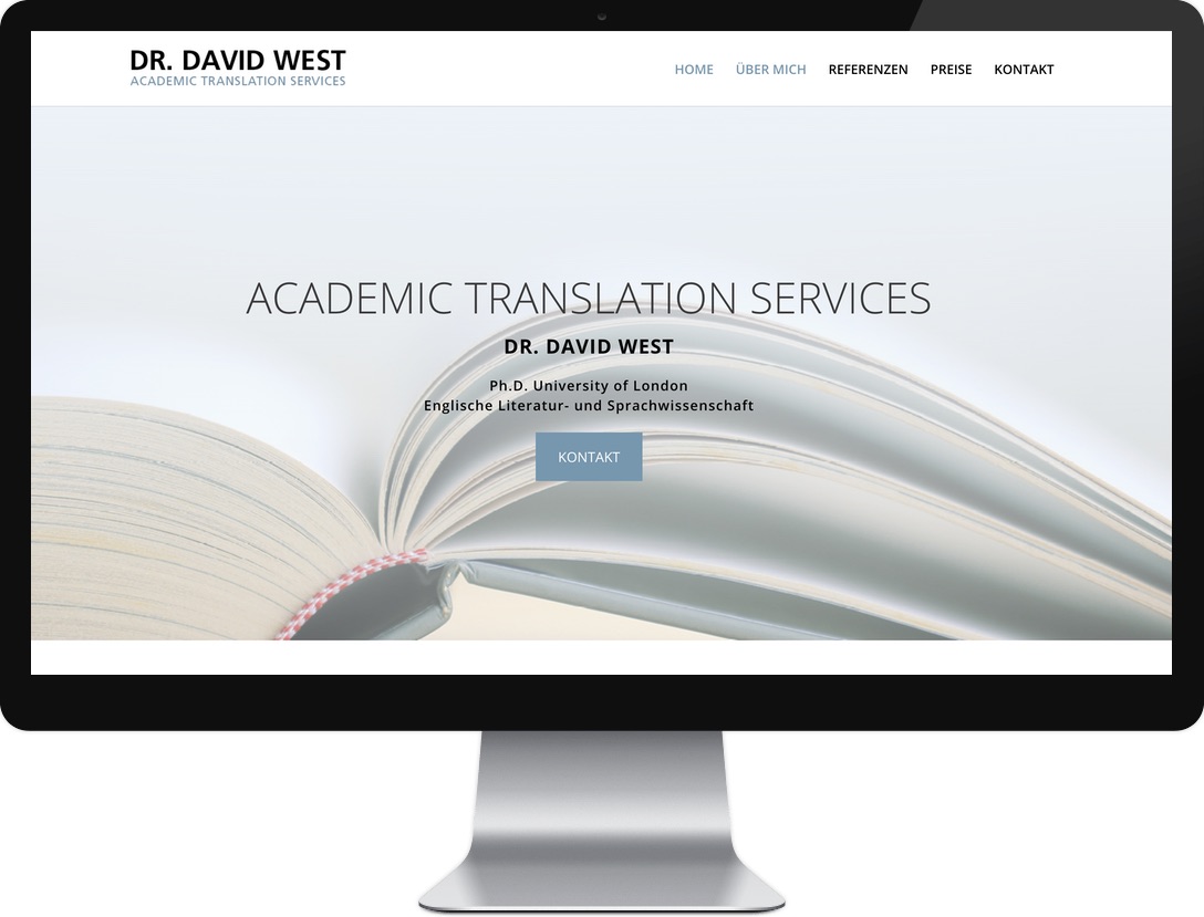Webdesign Referenzen - Academic Translation Serices | David West Münster