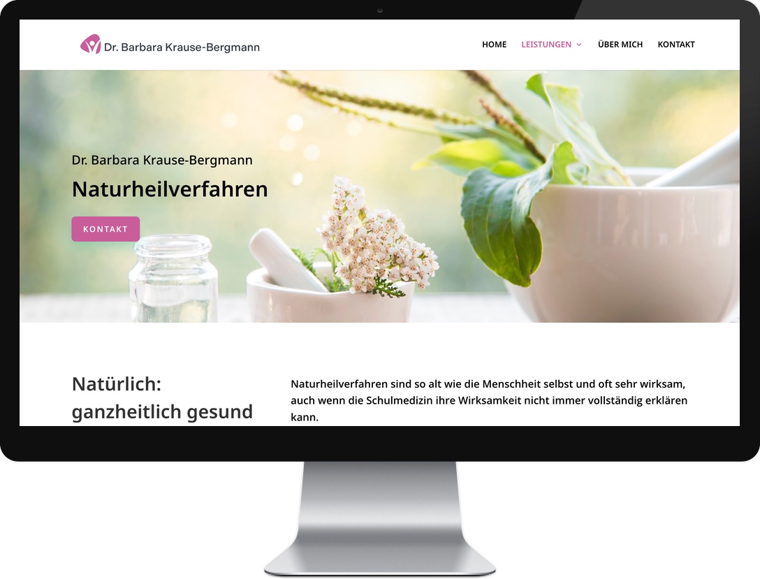 Webdesign Referenzen - Dr. Krause-Bergmann