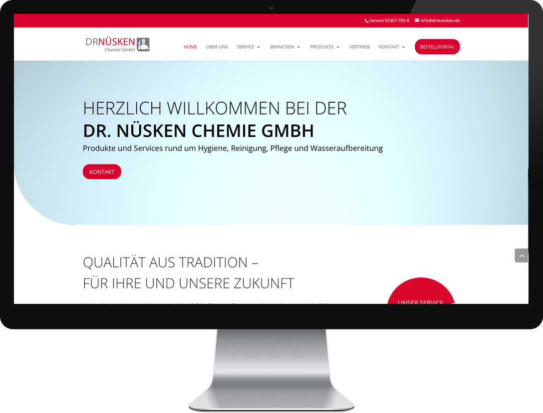 Webdesign Referenzen - Dr. Nüsken GmbH