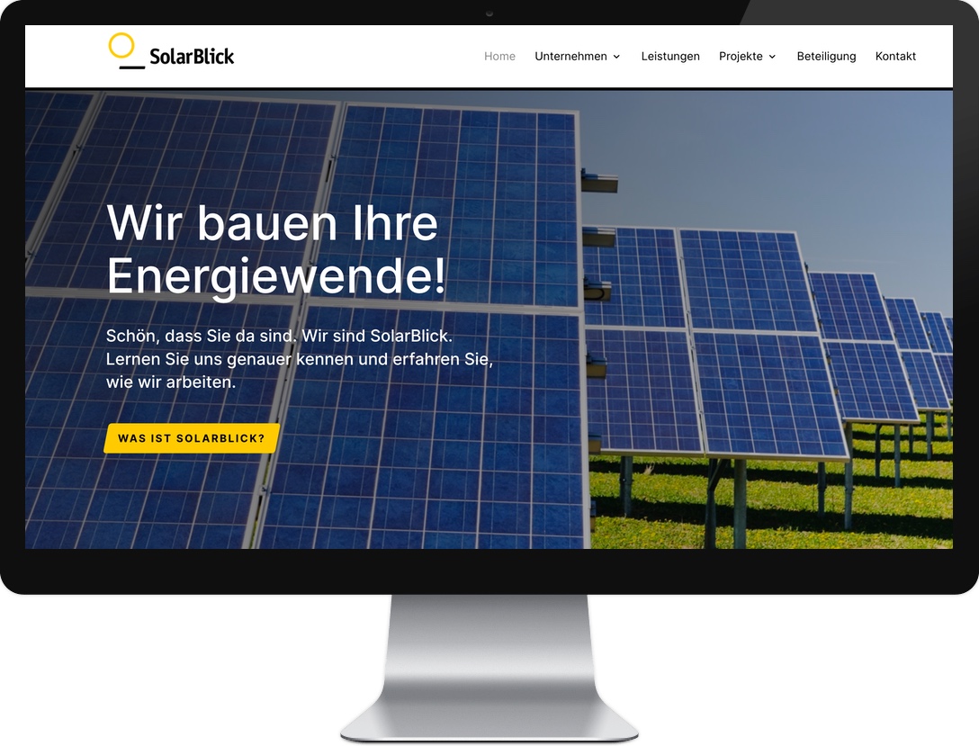 Webdesign Referenzen - Solarblick Münster
