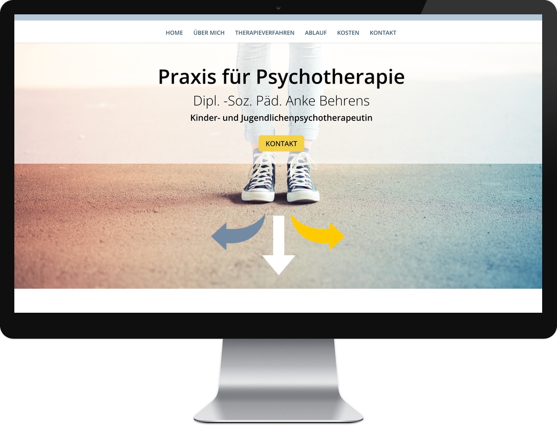 Webdesign Referenzen - Behrens Psychotherapie Münster