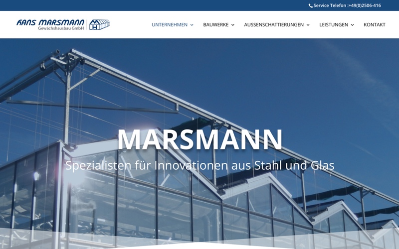 Webdesign Referenzen H.Marsmann GmbH Münster