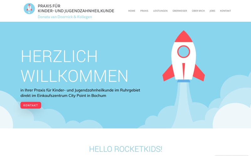 Webdesign Referenzen -Rocketkids