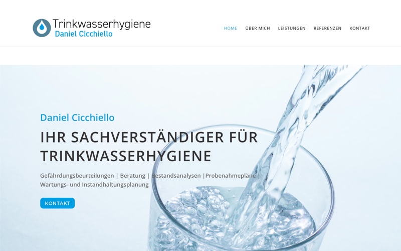 Webdesign Referenzen - Trinkwassrhygiene  