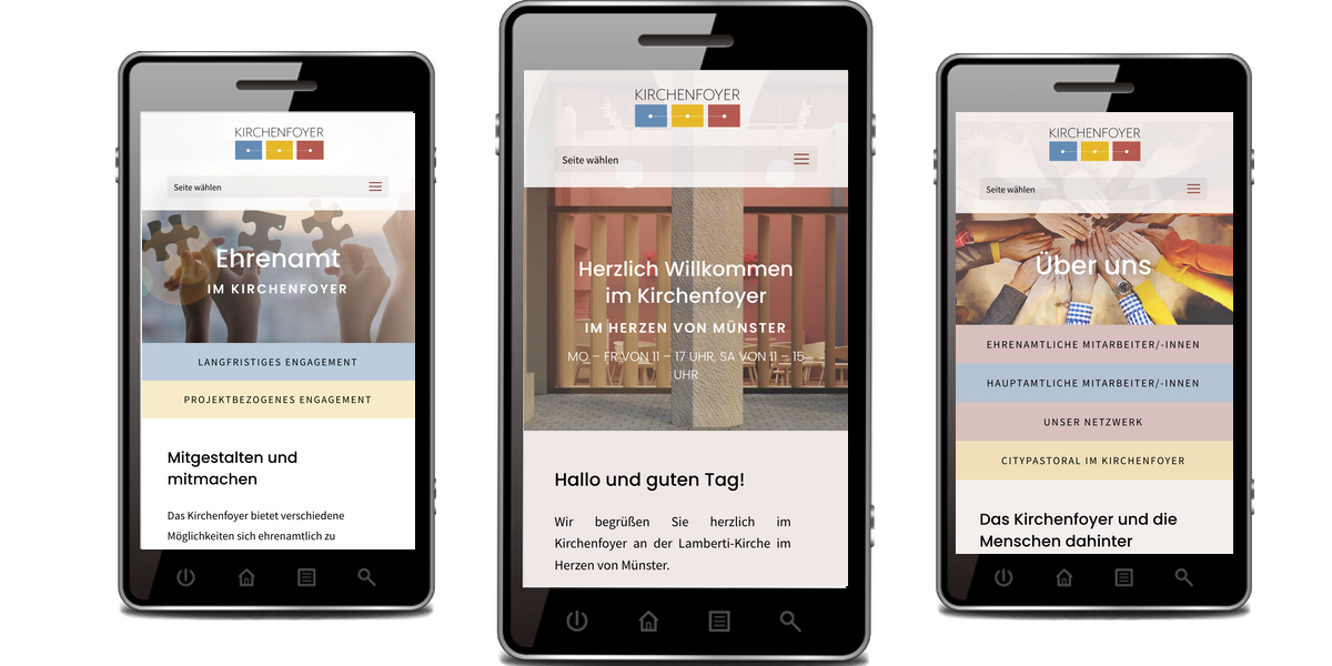 Webdesign Referenzen - Kirchenfoyer Münster