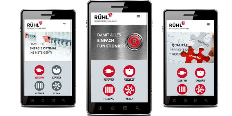 Webdesign Referenzen - Rühl Gebäudetechnik