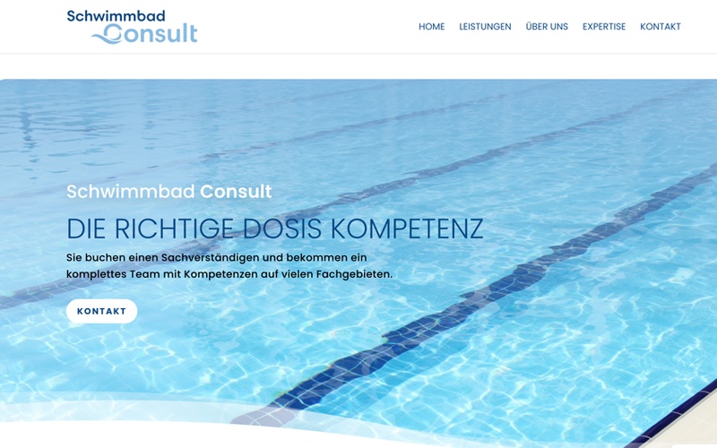 Webdesign Referenzen- Schwimmbad Consult